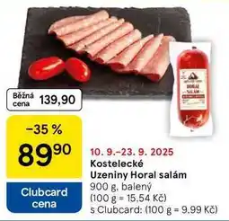 Tesco Kostelecké Uzeniny Horal salám, 900 g, balený nabídka