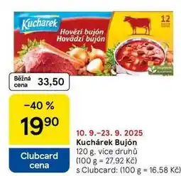 Tesco Kuchárek Bujón, 120 g, více druhů nabídka
