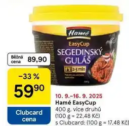Tesco Hamé EasyCup, 400 g, více druhů nabídka