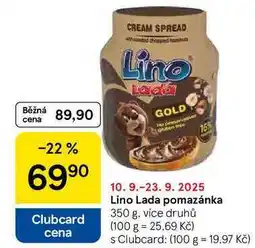 Tesco Lino Lada pomazánka, 350 g, více druhů nabídka