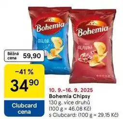 Tesco Bohemia Chipsy, 130 g nabídka