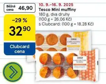 Tesco Tesco Mini muffiny, 180 g nabídka