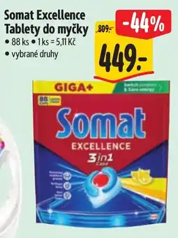 Albert Somat Excellence Tablety do myčky nabídka