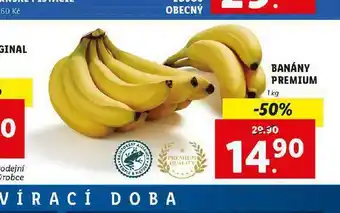 Lidl Banány premium nabídka