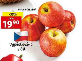 Lidl Jablka červená nabídka
