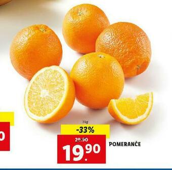 Lidl Pomeranče nabídka