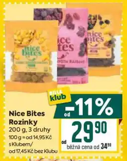 Billa Nice Bites Rozinky nabídka