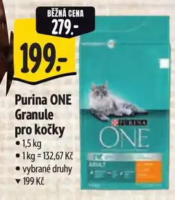 Albert Purina ONE Granule pro kočky nabídka
