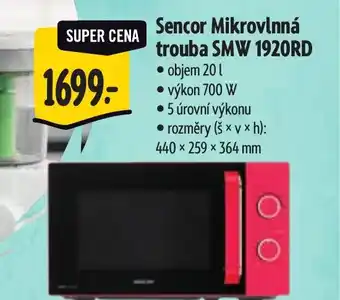 Albert Sencor Mikrovlnná trouba SMW 1920RD nabídka