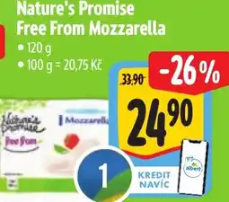Albert Nature's Promise Free From Mozzarella nabídka