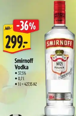 Albert Smirnoff Vodka nabídka