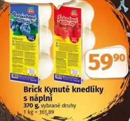 COOP TIP Brick Kynuté knedlíky s náplní nabídka