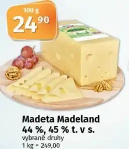 COOP TIP Madeta Madeland 44 %, 45% t. v s. nabídka