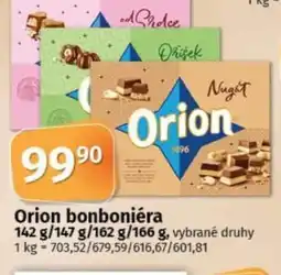 COOP TIP Orion bonboniéra nabídka