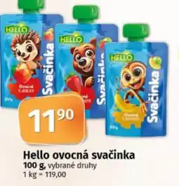 COOP TIP Hello ovocná svačinka nabídka