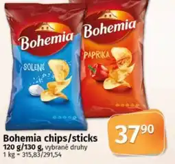 COOP TIP Bohemia chips/sticks nabídka