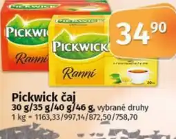 COOP TIP Pickwick čaj nabídka