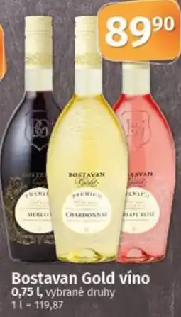 COOP TIP Bostavan Gold víno nabídka