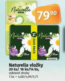 COOP TIP Naturella vložky nabídka
