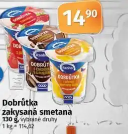 COOP TIP Ranko Dobrůtka zakysaná smetana nabídka