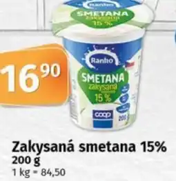 COOP TIP Ranko Zakysaná smetana 15% nabídka
