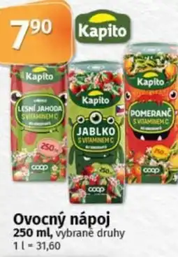 COOP TIP Kapito Ovocný nápoj nabídka