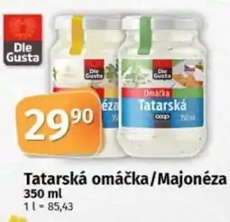 COOP TIP Tatarská omáčka/Majonéza nabídka