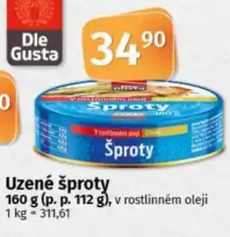COOP TIP Uzené šproty nabídka