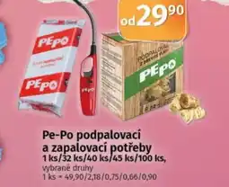 COOP TIP Pe-Po podpalovací a zapalovací potřeby nabídka
