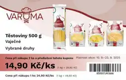 COOP TIP VAROMA Těstoviny nabídka