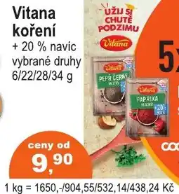 COOP DISKONT Vitana koření nabídka