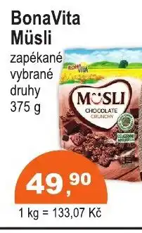 COOP DISKONT BonaVita Müsli nabídka