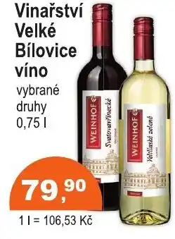 COOP DISKONT Vinařství Velké Bílovice víno nabídka