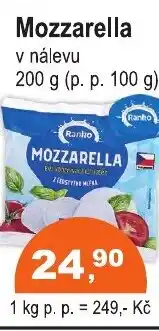 COOP DISKONT Ranko Mozzarella nabídka