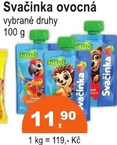 COOP DISKONT Svačinka ovocná nabídka