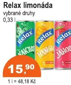 COOP DISKONT Relax limonáda nabídka