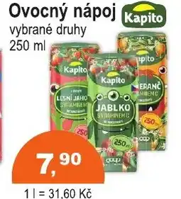 COOP DISKONT Kapito Ovocný nápoj nabídka