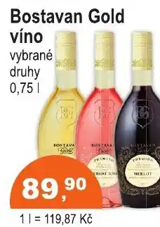 COOP DISKONT Bostavan Gold víno nabídka