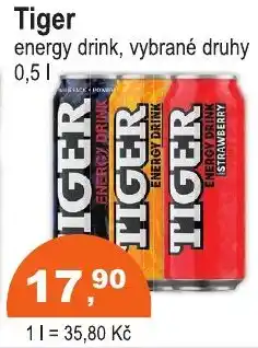 COOP DISKONT Tiger energy drink nabídka