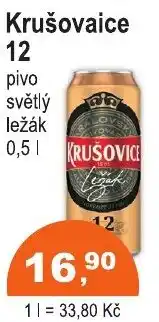 COOP DISKONT Krušovaice 12 pivo světlý ležák nabídka