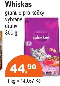 COOP DISKONT Whiskas granule pro kočky nabídka