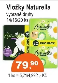 COOP DISKONT Vložky Naturella nabídka