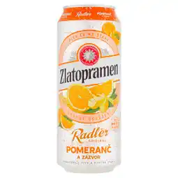 CBA Zlatopramen Radler 0,5 l (plech), vybrané druhy 0.5l nabídka