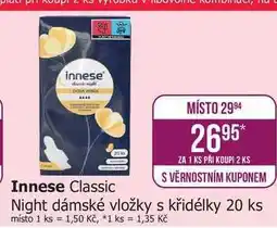 Teta Innese Classic Night dámské vložky s křidélky 20 ks nabídka