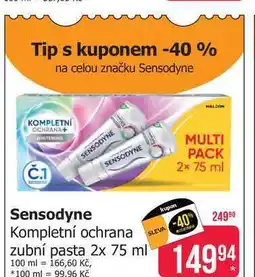 Teta Sensodyne Kompletní ochrana zubní pasta 2x 75 ml nabídka