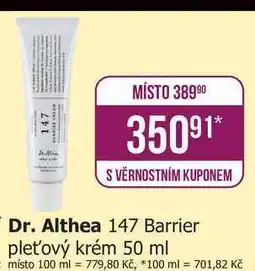 Teta Dr. Althea 147 Barrier pleťový krém 50 ml nabídka