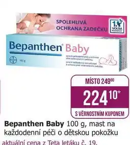 Teta Bepanthen Baby 100 g, mast na každodenní péči o dětskou pokožku nabídka