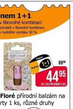 Teta Floré přírodní balzám na rty 1 ks, různé druhy nabídka