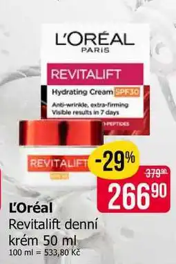Teta L'Oréal Revitalift denní krém 50 ml nabídka