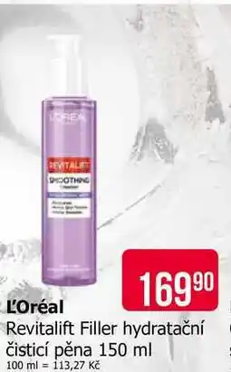 Teta L'Oréal Revitalift Filler hydratační čisticí pěna 150 ml nabídka